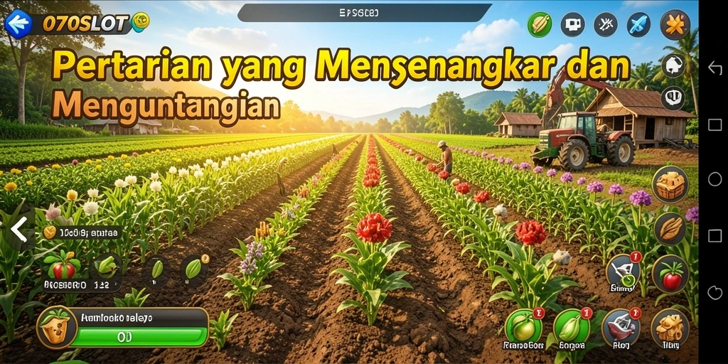 Gameplay seru dalam membangun pertanian impian.