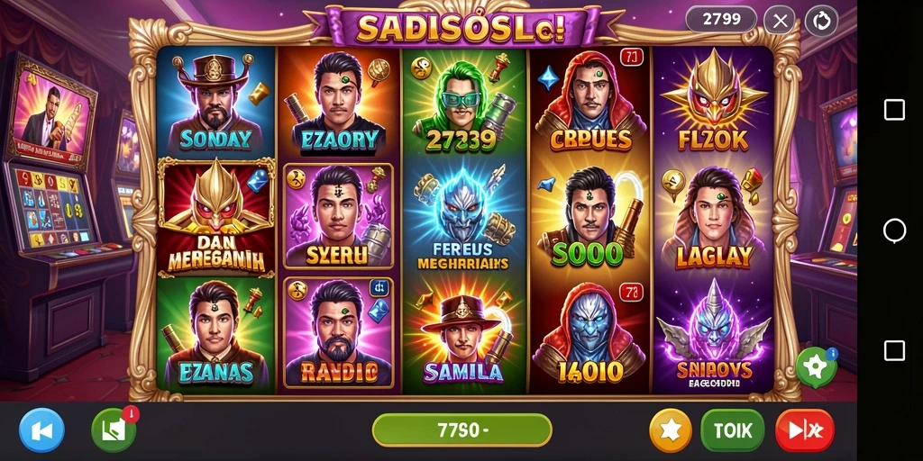 Screenshot gameplay 2739 menampilkan momen seru saat menang besar.