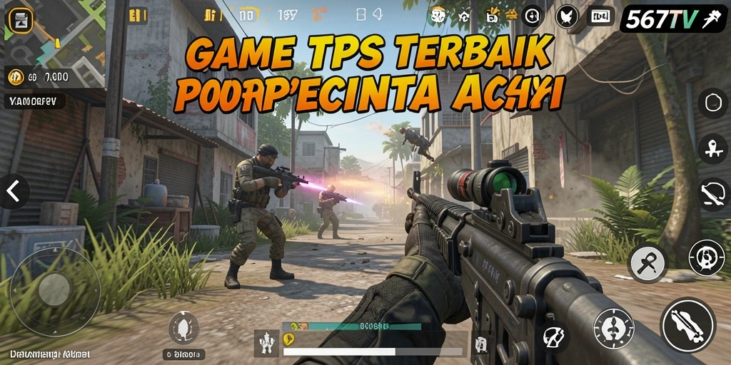Tampilan gameplay 567TV dengan aksi tembak-menembak yang seru.