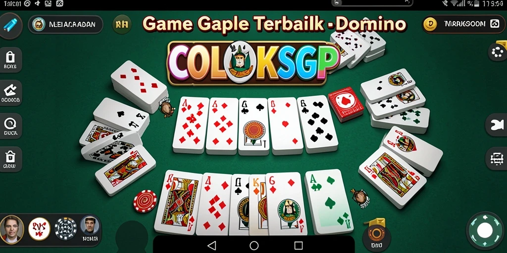 Tampilan gameplay COLOKSGP yang menarik dengan suasana permainan Gaple.