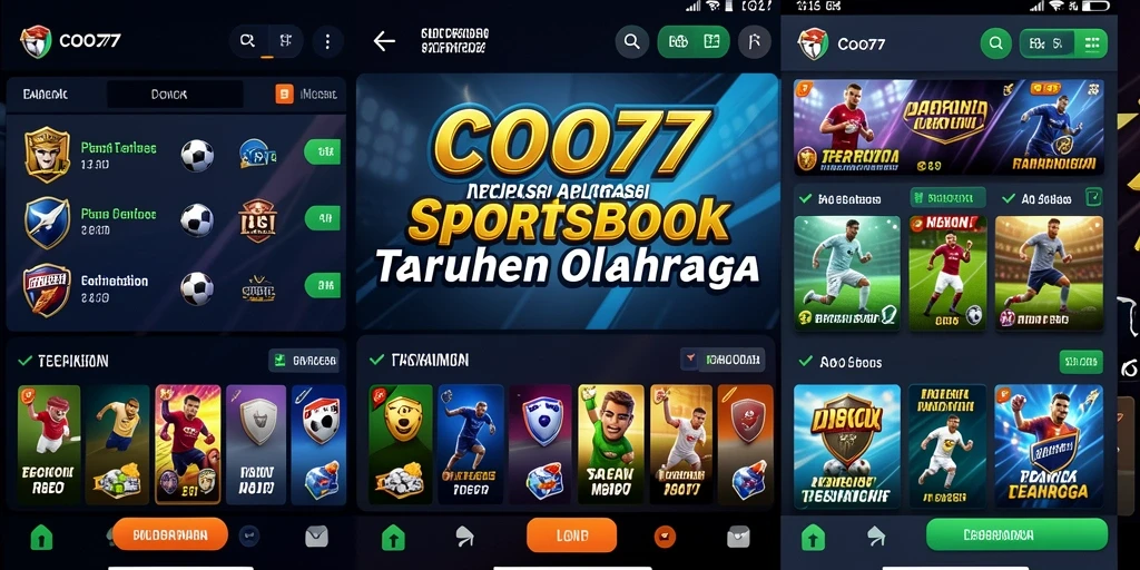 Tangkapan layar gameplay COO77 menampilkan pengalaman taruhan olahraga yang seru.
