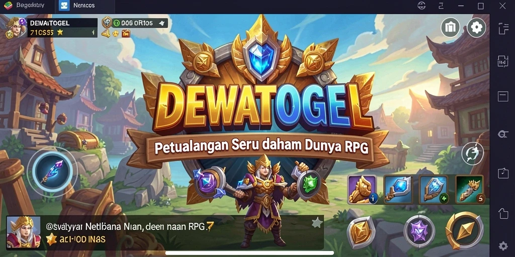 Tampilan gameplay DEWATOGEL yang menakjubkan dan petualangan yang mendebarkan.