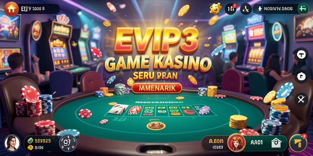 Tampilan gameplay utama EVIP3 yang menakjubkan dan menghibur.