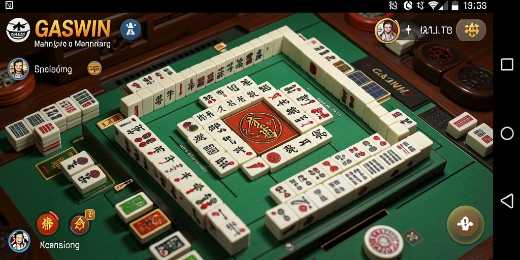 Tampilan gameplay GASWIN yang menarik dalam permainan Mahjong.