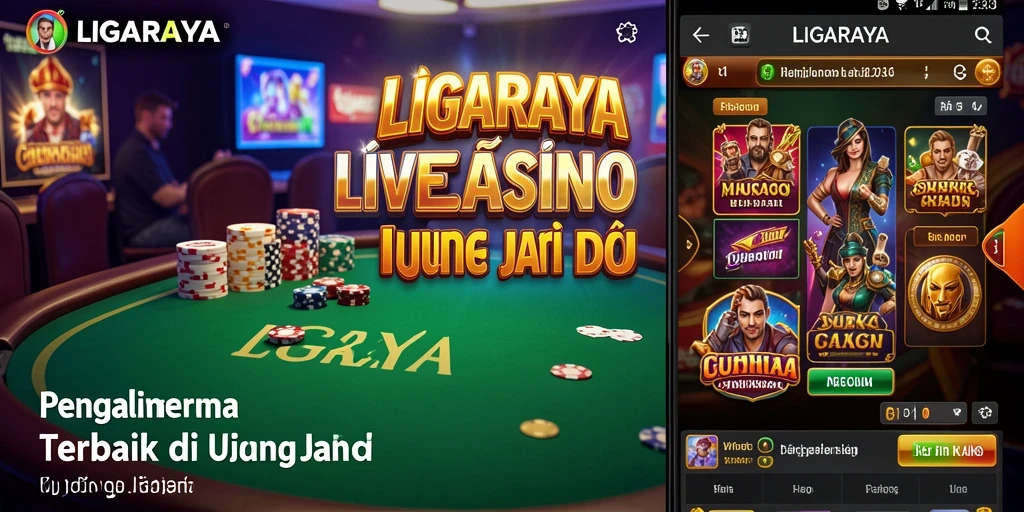 Tampilan gameplay Live Casino yang menegangkan di LIGARAYA.