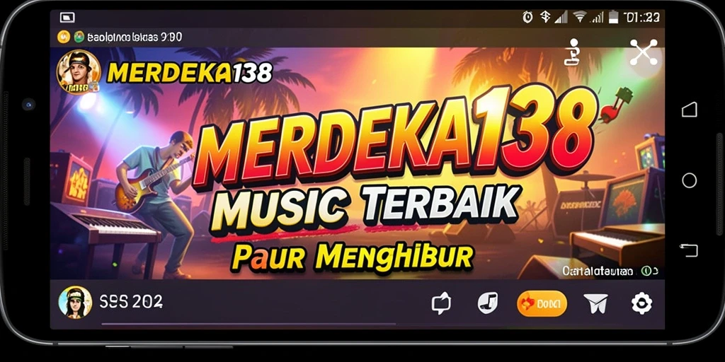 Tampilan gameplay <strong>MERDEKA138</strong> saat memainkan lagu favorit.