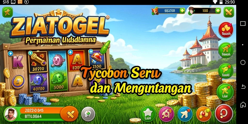Screenshot menampilkan gameplay seru dalam ZIATOGEL.